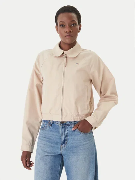 Tommy Jeans Prijelazna jakna bež