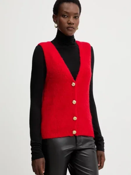 Telovnik s primesjo volne Morgan MROUGE rdeča