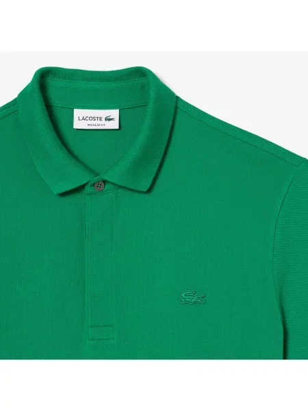 Lacoste Koszulka Polo Smart Paris Z Elastycznej Bawełny zielona