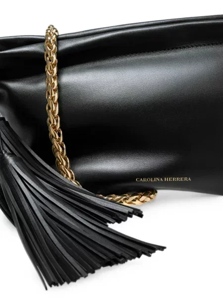Geantă plic Carolina Herrera din piele negru
