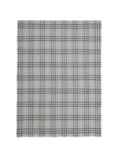 Vilnonis pledas šalikas Burberry pilka