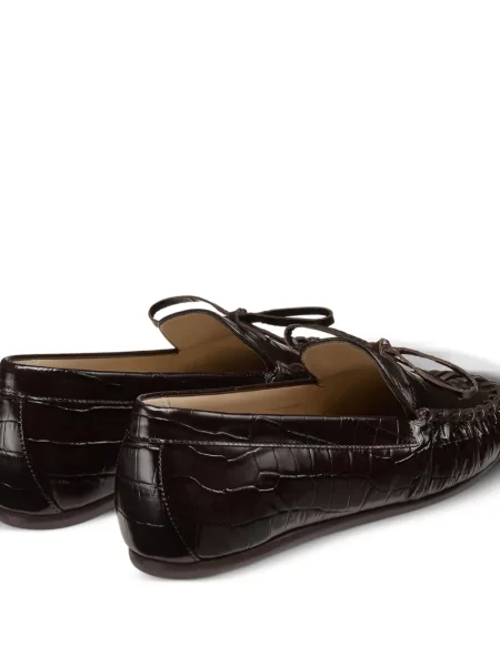 Pantofi loafer Stuart Weitzman cu funde maro