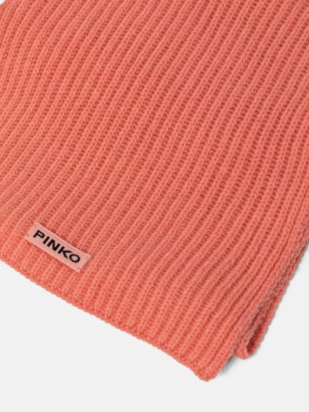 Вовняний шарф Pinko однотонний помаранчевий