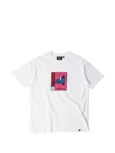 Tricou By Parra cu imagine alb
