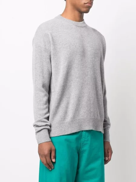 Дълго пуловер Jil Sander сиво