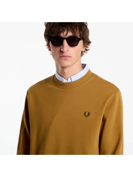 Hanorac crewneck Fred Perry cu decolteu rotund