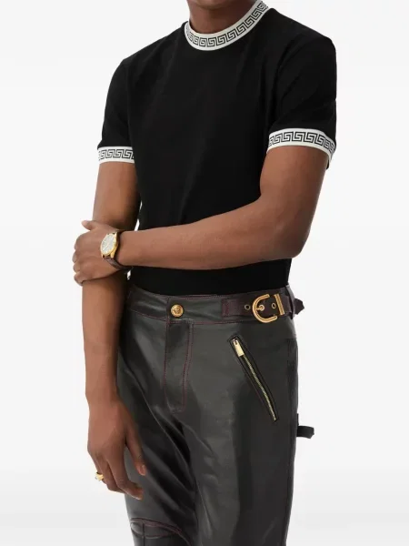 Tricou Versace din jerseu negru