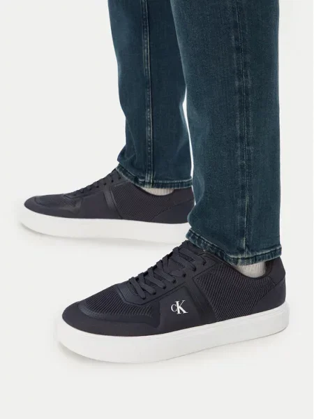 Calvin Klein Superge Classic Cups Laceup Knit Mornarsko modra