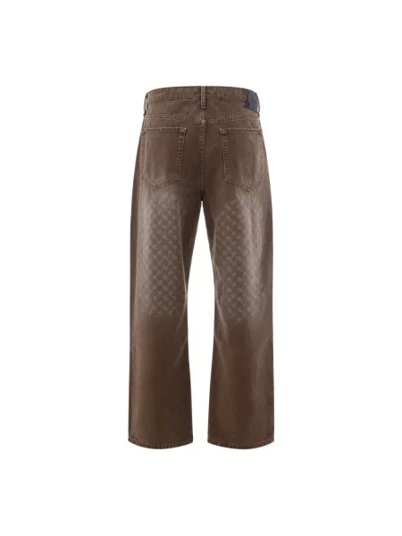 Jeansy Daily Paper Faded Monogram Amba Jeans Beige M brązowe