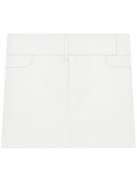 Mała mały spódnica mini Courreges biała