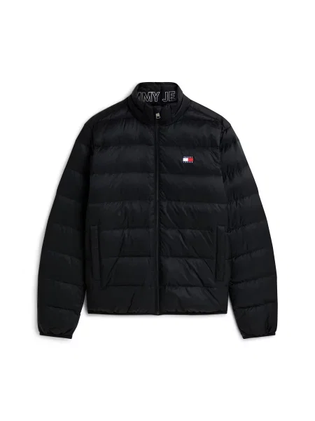 Tommy Jeans Geacă de primăvară-toamnă negru