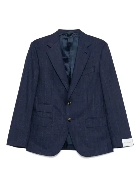 Sacou Caruso în carouri albastru