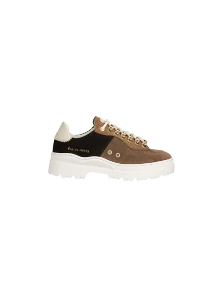 Filling Pieces sneakersy zamszowe Court Serrated Topaz brązowe