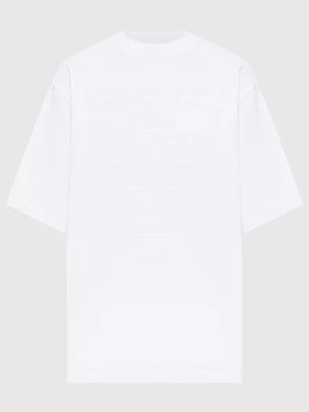 Футболка з логотипом в тон Alexander Wang біла