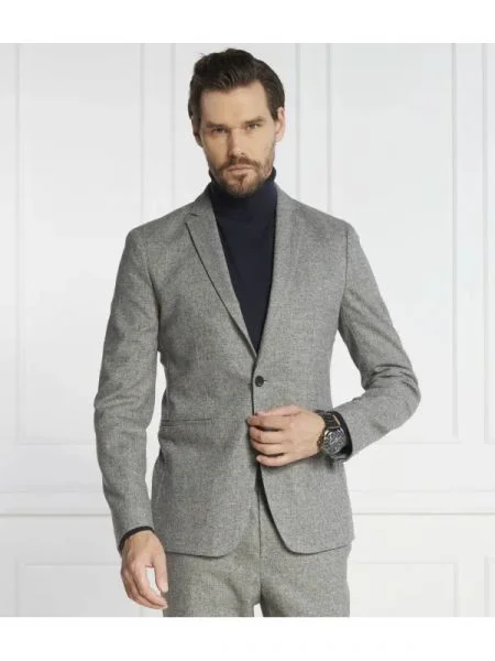 Calvin Klein Gyapjú zakó szürke