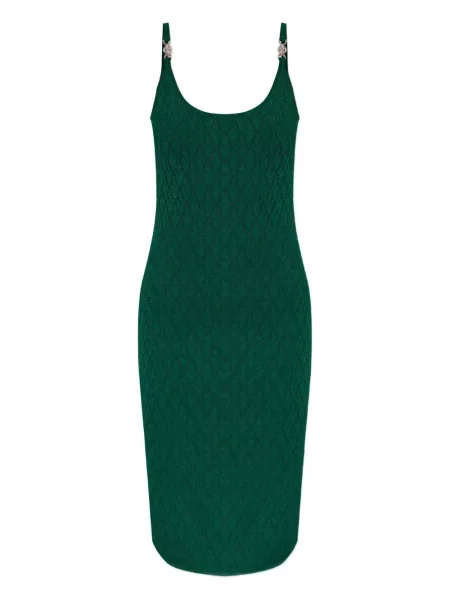 Rochie midi Versace până la genunchi de costum verde