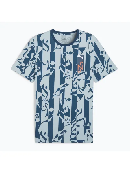 Olcsóbban. Férfi foci póló PUMA Neymar Jr Creativity Logo Tee ocean tropic/turquoise surf. Méret: L kék