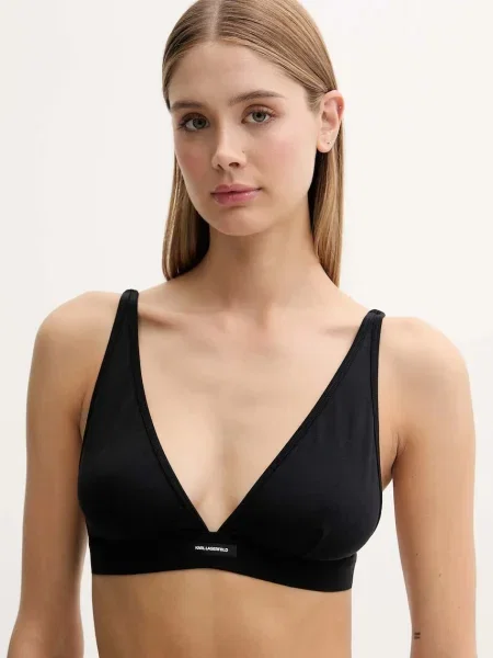 Сутиен Karl Lagerfeld ESSENTIAL с изчистен дизайн черно