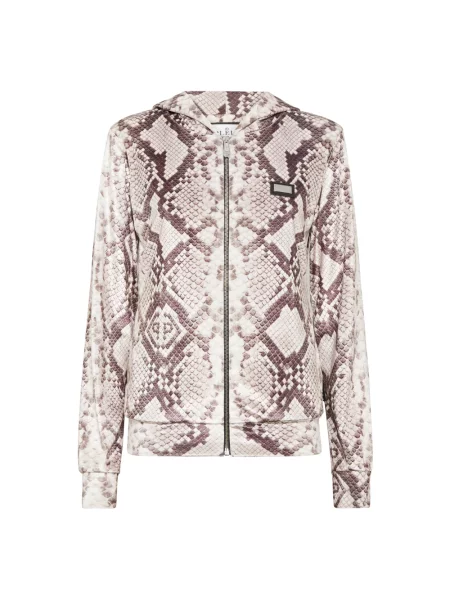 Bluza z kapturem Philipp Plein z kapturem beżowa