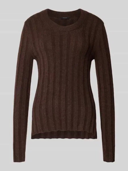 Sweter z dzianiny z efektem prążkowania model ‘Polmi’ Opus