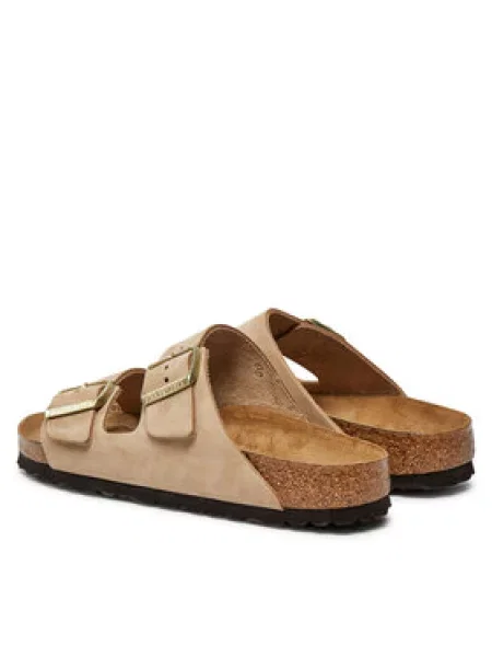 Šlepetės Birkenstock Arizona Sfb Lenb smėlio