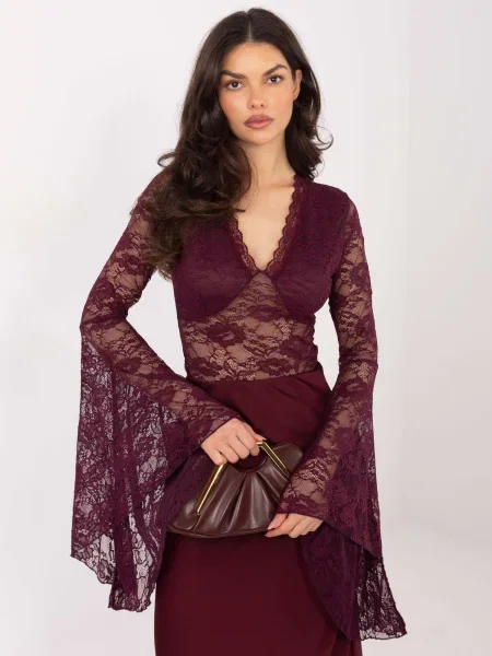 Bluză Factory Price din dantelă maro