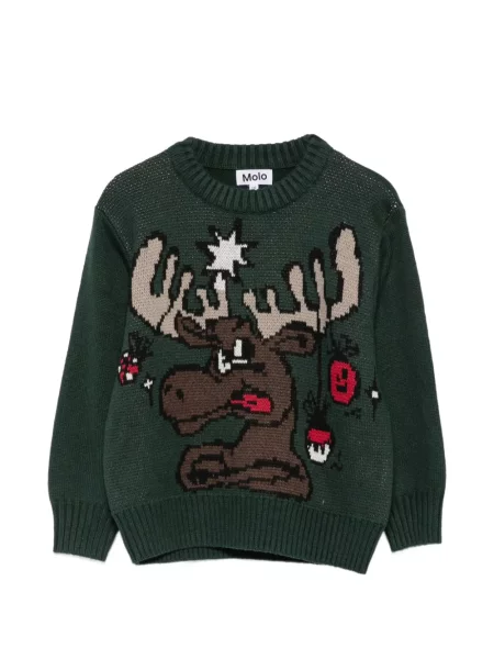 Sweter dziecięcy Molo zielony