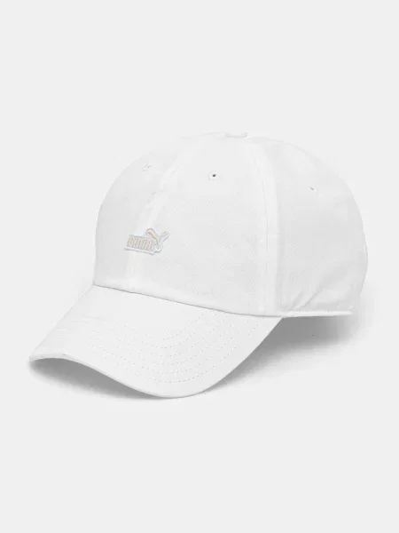 Шапка с козирка Puma с апликация бяло