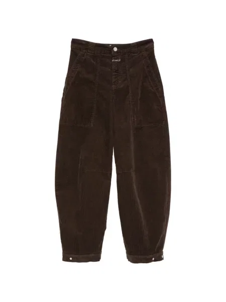 Pantaloni Closed de catifea cord maro