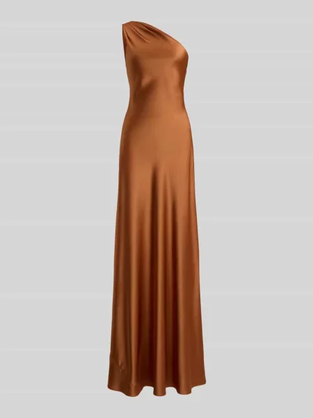 Lauren Ralph Lauren sukienka asymetryczna pomarańczowa