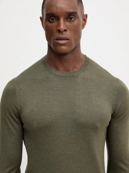 Легкий свитер Hackett London зеленый