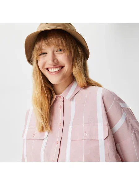 Рубашка Lacoste розовая