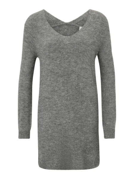 JDY Petite Rochie tricotat JDYELANORA închis gri