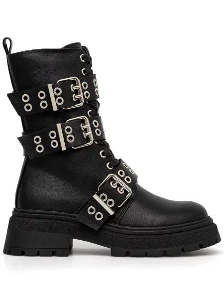 Botine Twinset din piele negru