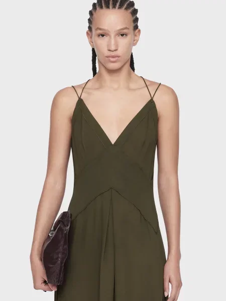 Сукня Allsaints оливкова