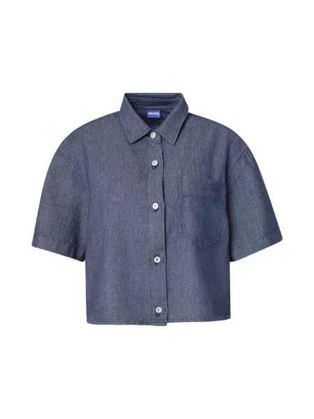 HUGO Bluza Erynn progasto modra