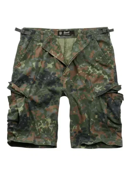 Szorty bushcraft Brandit BDU Rip-Stop Flecktarn zielone