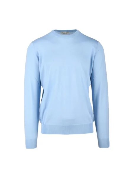 Sweter Filippo De Laurentiis z wełny merino niebieski