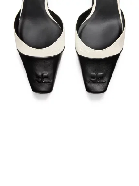 Șapcă Courreges slingback alb