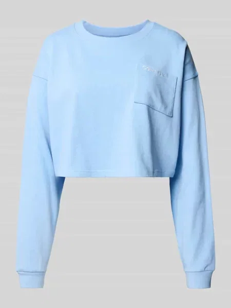 Góra od piżamy krótka z wyhaftowanym logo Calvin Klein Underwear