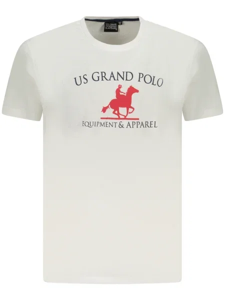 Polo majica U.s. Grand Polo s kratkimi rokavi bela