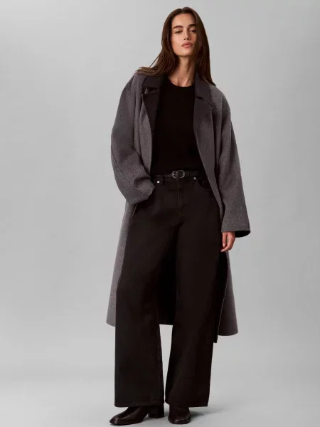 Trenci Calvin Klein de lână gri