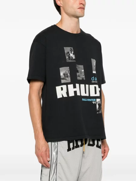 Tricou Rhude cu imagine negru