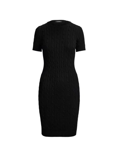 Scurt rochie mini Lauren Ralph Lauren tricotate negru