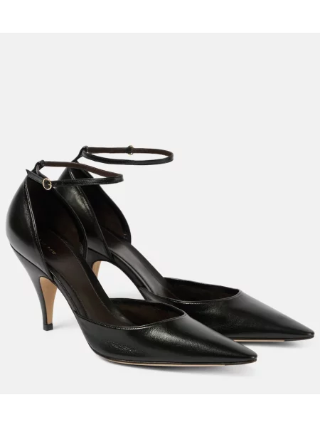 Pantofi cu toc The Row din piele negru