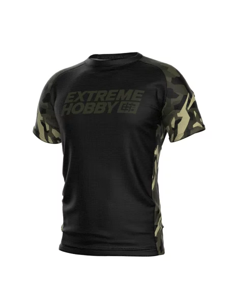 Koszulka Sportowa Techniczna EXTREME HOBBY JUNGLE PANTHER czarna