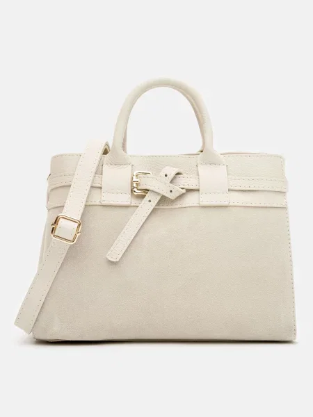 Замшевая сумка Royalbag бежевая