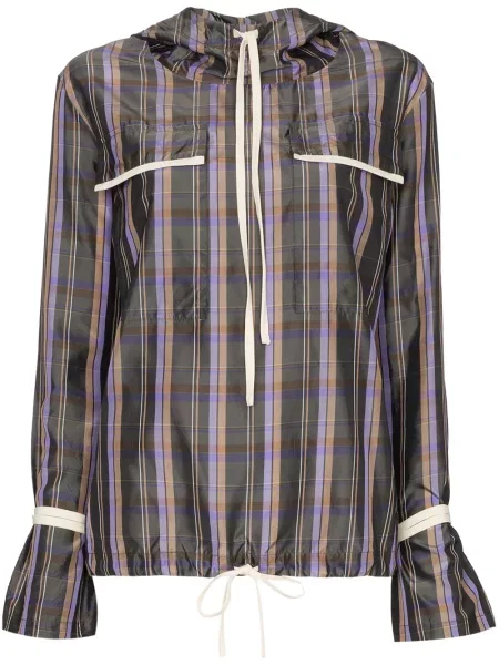 Wiatrówka N Duo w kratkę szara