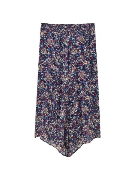 Fustă Ba&sh cu model floral cu imagine asimetrică albastru