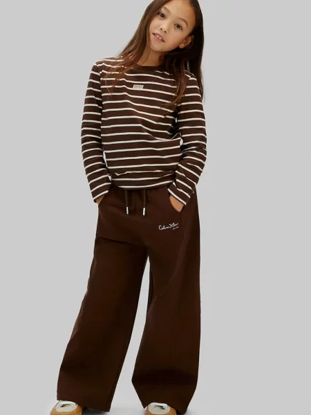 Calvin Klein Jeans tepláky hnědé